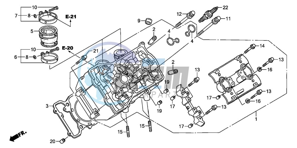 LEFT CYLINDER HEAD