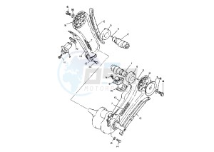 XV VIRAGO 535 drawing CAMSHAFT -CHAIN