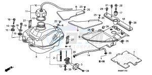 TRX250XC drawing FUEL TANK