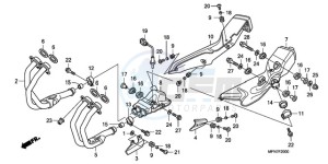 CB1000R9 France - (F / CMF) drawing EXHAUST MUFFLER