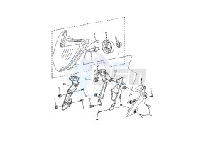 FZ1 1000 drawing HEADLIGHT