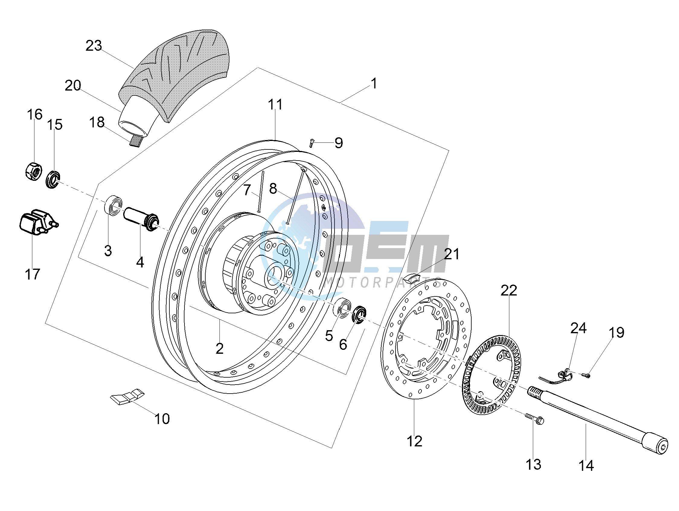 Rear wheel