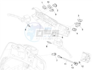 GTS 300 SUPER-TECH IE ABS E4 (APAC) drawing Selectors - Switches - Buttons