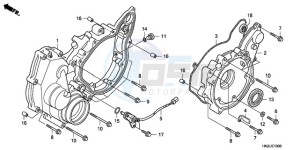 TRX500FA9 Australia - (U) drawing REAR CRANKCASE COVER