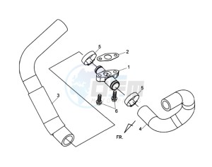 MAXSYM 400 EFI ABS drawing RADIATOR HOSE