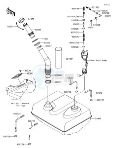 JET SKI ULTRA 310R JT1500NEF EU drawing Fuel Tank