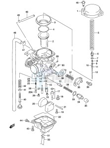 GZ250 (P19) drawing CARBURETOR (MODEL K3)