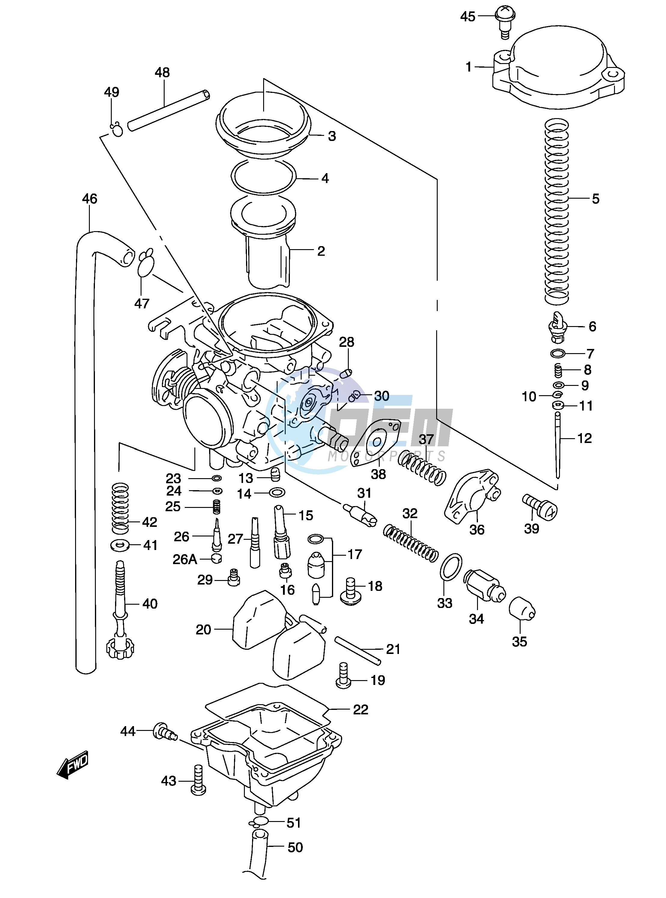 CARBURETOR (MODEL K3)