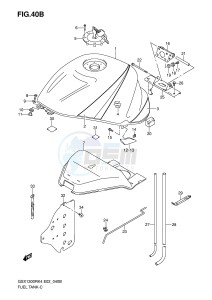 GSX1300R (E2) Hayabusa drawing FUEL TANK (MODEL K6)