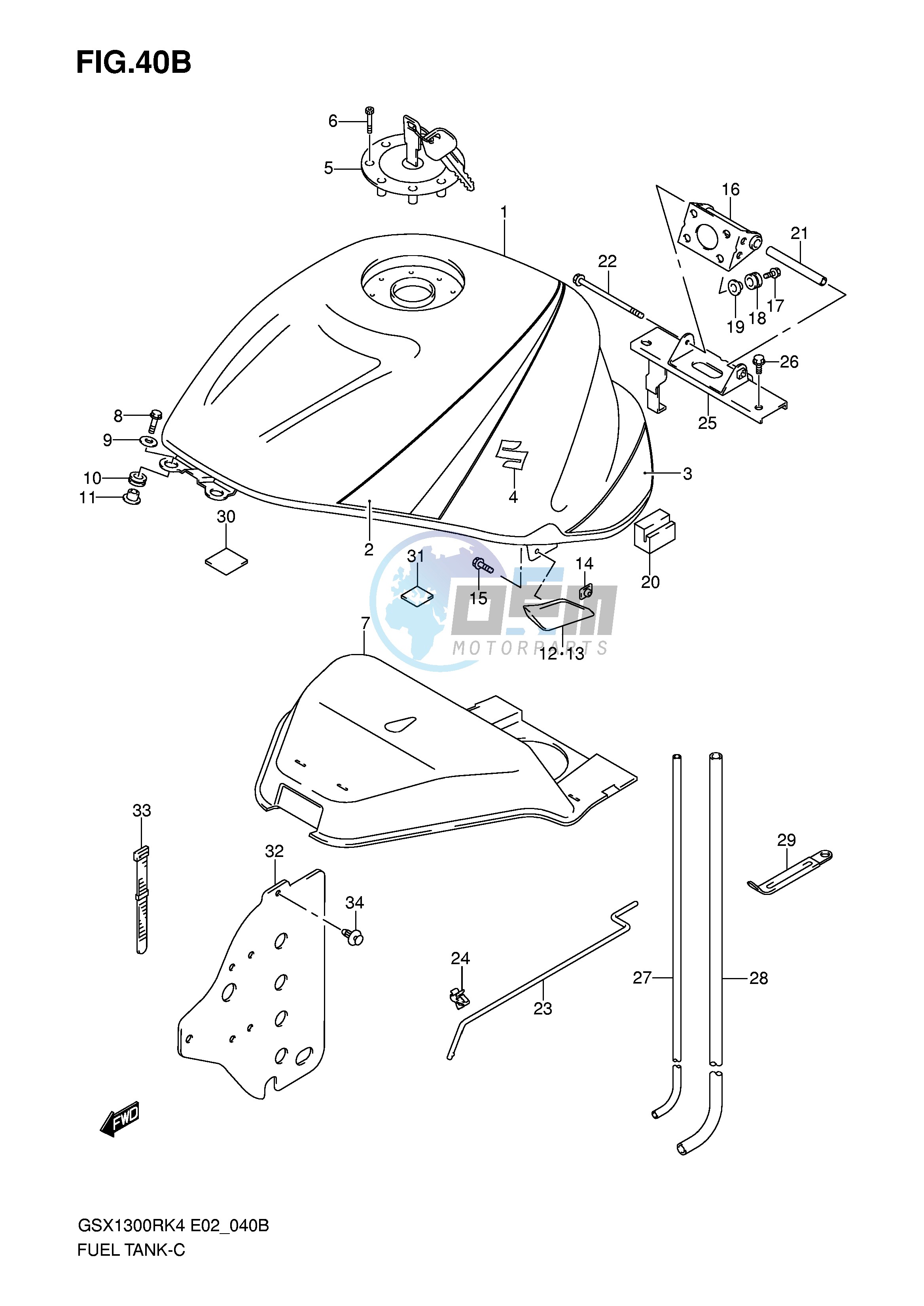 FUEL TANK (MODEL K6)