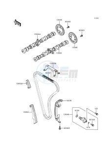 ZG 1200 B [VOYAGER XII] (B10-B14) [VOYAGER XII] drawing CAMSHAFT-- S- -_TENSIONER