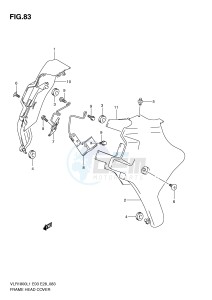 VLR1800 (E3-E28) drawing FRAME HEAD COVER