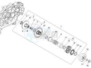 Liberty 200 4t Sport e3 drawing Driven pulley