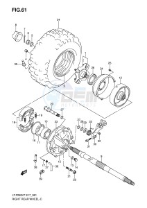 LT-F250 (E17) drawing RIGHT REAR WHEEL