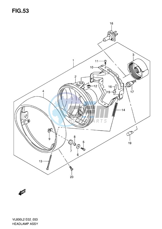 HEADLAMP ASSY