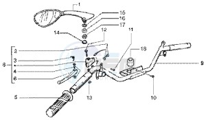 ET4 150 Leader drawing Handlebars component LH