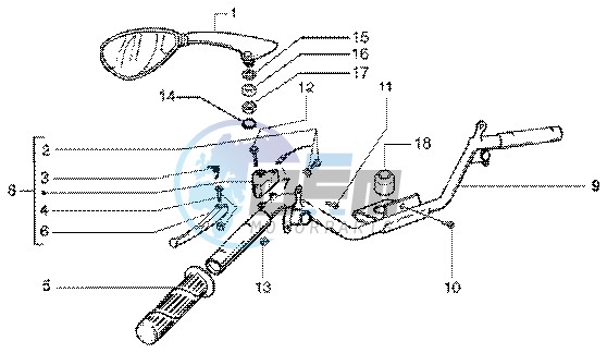 Handlebars component LH