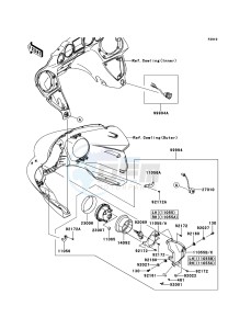 VN1700_VOYAGER_CUSTOM_ABS VN1700KCF GB XX (EU ME A(FRICA) drawing Accessory(Aux Driving Light)