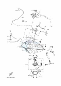 CZD300-A XMAX 300 (BBA1) drawing FUEL TANK