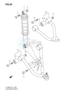 LT-F250 (E17) drawing SUSPENSION ARM