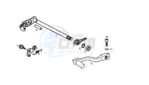 SENDA R - 125 CC VTHSC1B1A 4T EU2 drawing GEAR CHANGE LEVER