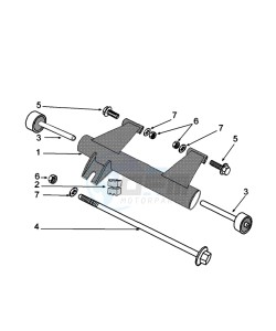 DJANGO 50 4TY O (EURO4) drawing ENGINE BRACKET