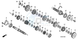 CBR600RA9 UK - (E / ABS) drawing TRANSMISSION