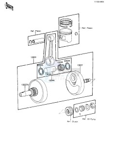 KZ 250 L [CSR BELT] (L1) [CSR BELT] drawing CRANKSHAFT