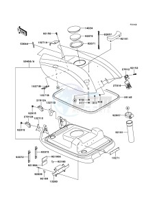 JET SKI 800 SX-R JS800ABF EU drawing Engine Hood