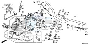 VFR1200XC drawing HANDLE PIPE/TOP BRIDGE