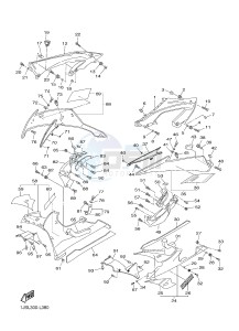 YZF-R6 600 R6 (1JSL 1JSM) drawing COWLING 2