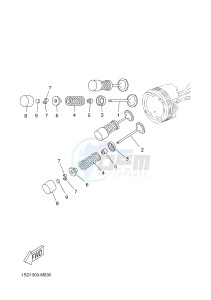 YPR400RA XMAX 400 ABS EVOLIS 400 ABS (1SDG) drawing VALVE