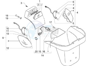 X9 500 Evolution 2006-2007 (USA) drawing Tail light - Turn signal lamps