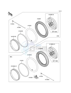 KX 65 A [KX65 MONSTER ENERGY] (A6F - A9FA) A6F drawing WHEELS_TIRES