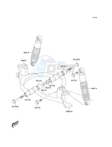 KSF 50 A [KFX50] (A6F) A6F drawing FRONT SUSPENSION