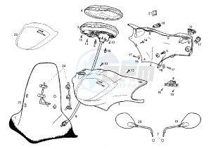 ATLANTIS O2 RED BULLET - 50 cc drawing DASHBOARD UNIT