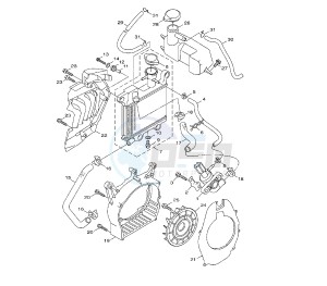 HW XENTER 125 drawing COOLING SYSTEM