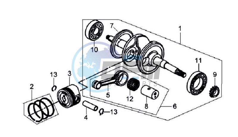 CRANKSHAFT / PISTON / PISTON RING