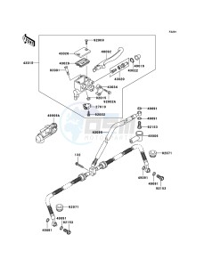 KVF650 4x4 KVF650D9F EU GB drawing Front Master Cylinder