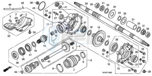 TRX420FMA Australia - (U / 4WD) drawing REAR FINAL GEAR