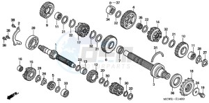 VFR800A9 UK - (E / ABS MME TWO) drawing TRANSMISSION