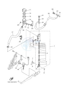 MT07 700 (1WS5) drawing REAR MASTER CYLINDER