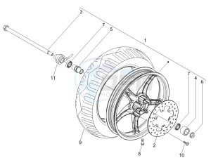 Liberty 200 4t Sport e3 drawing Front wheel