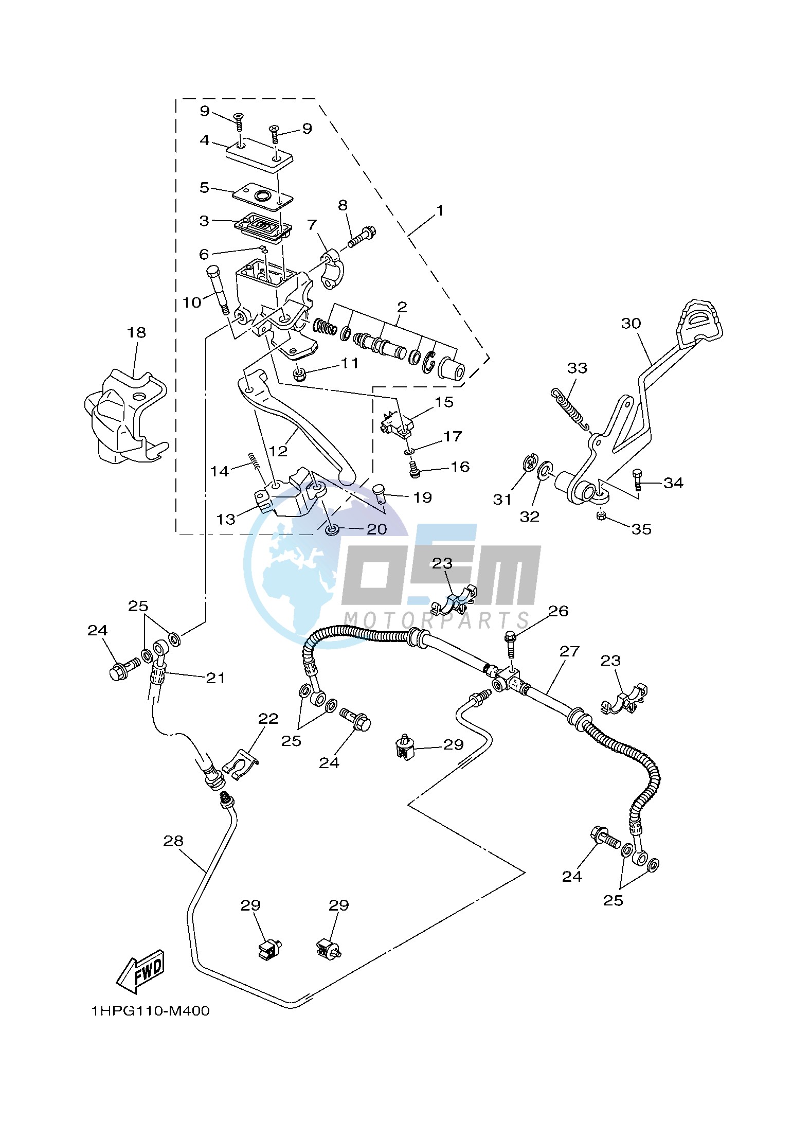 REAR MASTER CYLINDER