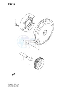 AN400 ABS BURGMAN EU-UK drawing STARTER CLUTCH