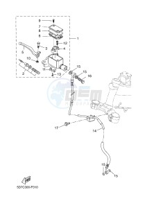 MT125 MT-125 (5D7C) drawing FRONT MASTER CYLINDER