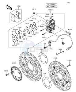 NINJA ZX-6R ZX636EGFA GB XX (EU ME A(FRICA) drawing Front Brake