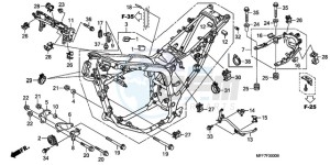 XL700VA9 Europe Direct - (ED / ABS) drawing FRAME BODY