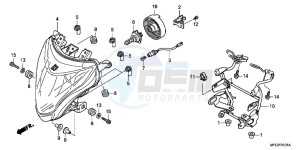 CB600FAB drawing HEADLIGHT (2)