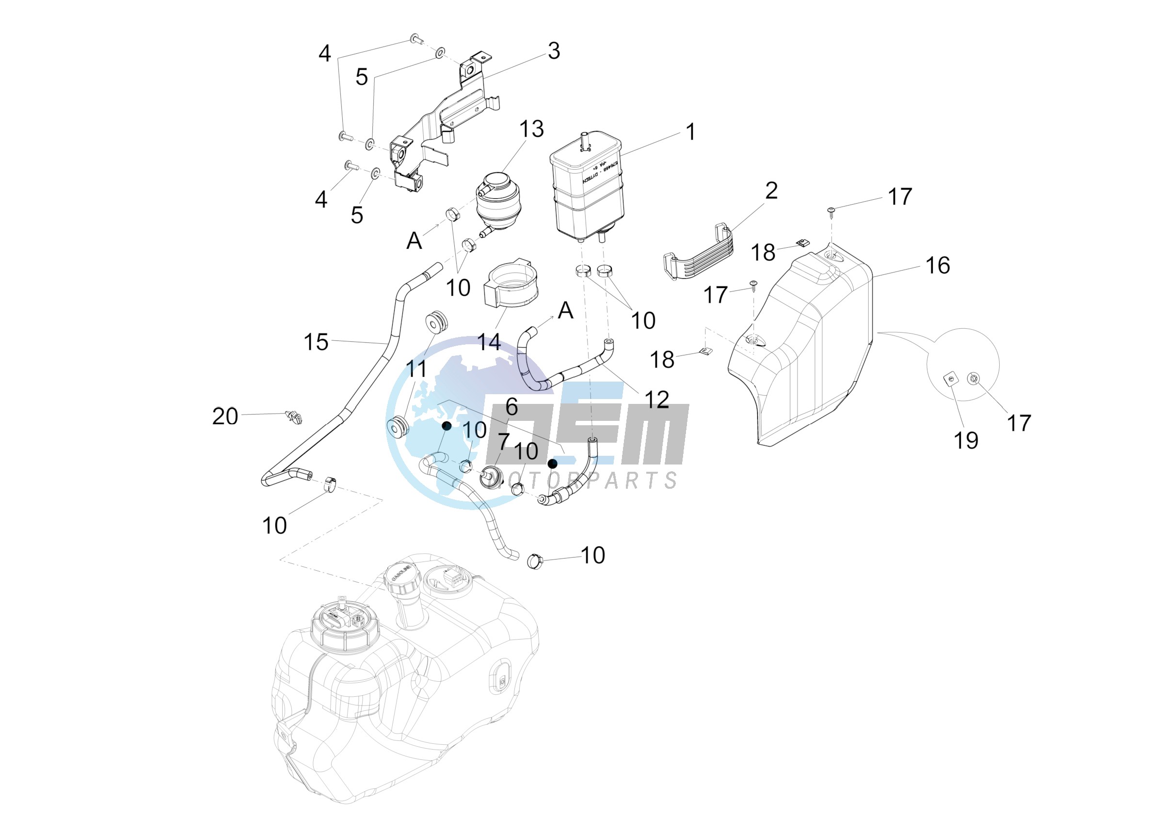 Anti-percolation system